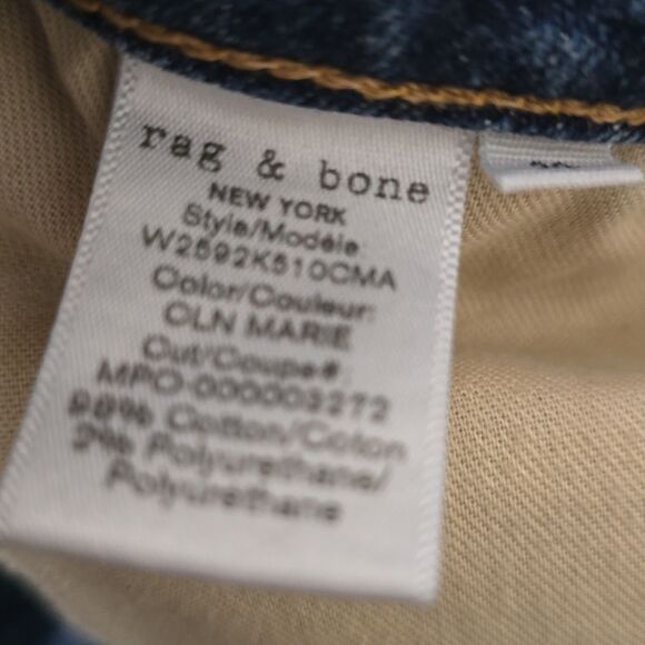 RAG AND BONE Classic Blue Denim Jeans 29 - Picture 8 of 9